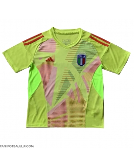 Italia Portarii Tricou Fotbal Replică European 2024 Barbati Acasa
